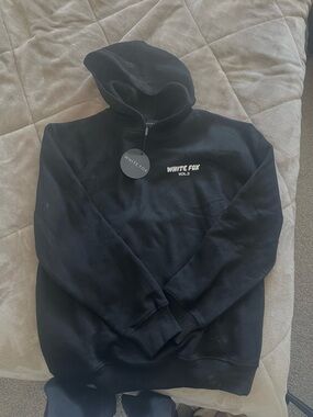 White Fox Boutique Black Hoodie-new with tags